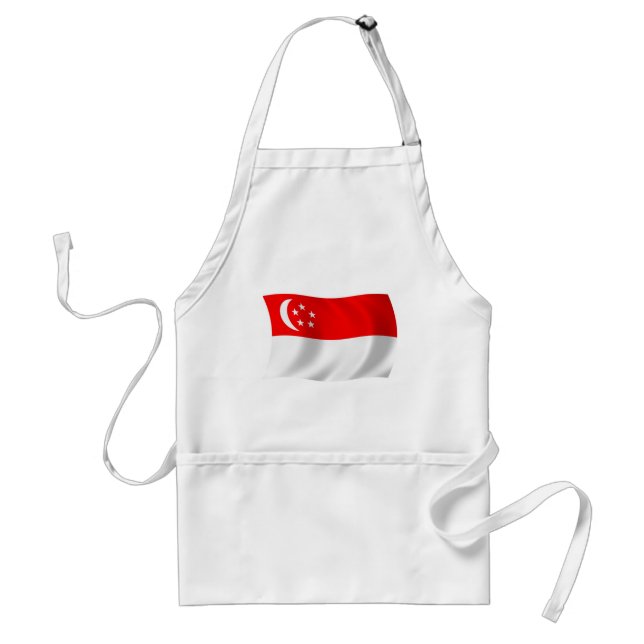 Avental com a Bandeira de Singapura (Frente)