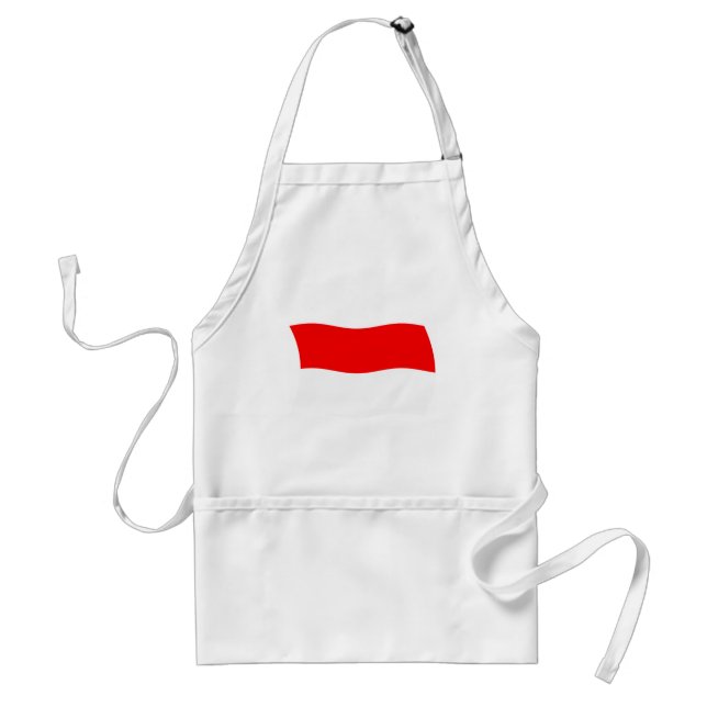 Avental com Bandeira da Indonésia (Frente)
