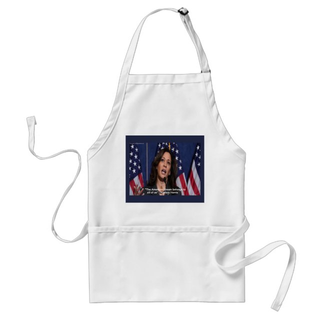 Avental com Citação de Kamala Harris & Sonho Ameri (Frente)