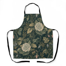 Avental com padrão floral botânico Acanthus da mei