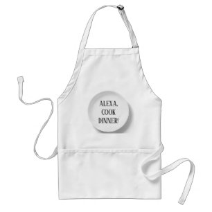 Avental Comando Alexa para janto de cozinhar