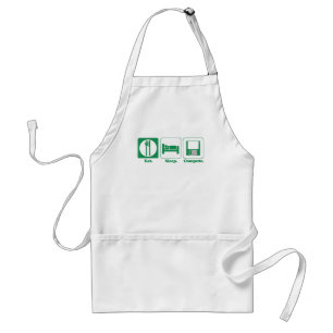 Avental comer dormir computador (verde)