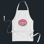 Avental Comida de Lixo de Rosquinha Rosa Sprinkles de Fosc<br><div class="desc">Apresenta uma ilustração marcadora original de uma rosquinha de bolo tocada com glacé rosa e aspersores. Muitas ilustrações adicionais estão também disponíveis neste compro. Não vê o que está procurando? Precisa de ajuda para a personalização? Entre em contato com Rebecca para ter algo projetado para você!</div>