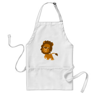 Avental Conteúdo da Cartonagem em Cubo Lion Apron