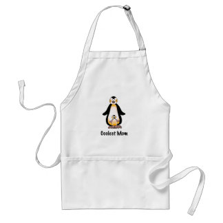 Avental Coolest Mom Penguin Family Design