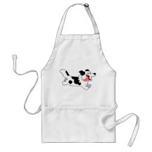 Corta Cortando Borda do Cartoon Collie Apron