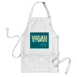 Avental Corte de papel vegetariano