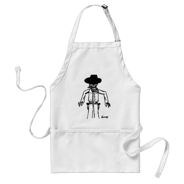 Avental Cowboy Sketch Apron (Frente)