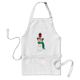 Avental Cowboy Snowman com Birdhouse