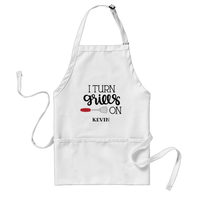 Avental Cozinha de CHURRASCO Engraçada Masculina Apron (Frente)
