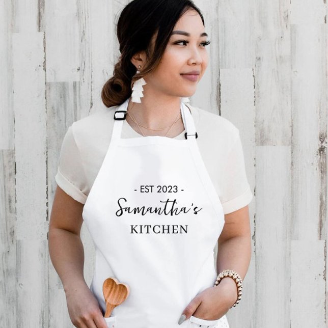 Avental Cozinha Mínima de Mulheres Personalizadas Apron (Criador carregado)