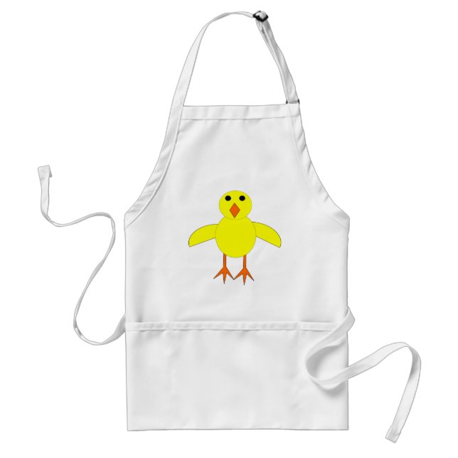 Avental Cozinhar de Pintinho de Páscoa cúbica Apron (Frente)