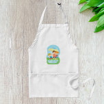 Avental Crianças Na Chuva<br><div class="desc">Crianças brincando na chuva debaixo de um guarda-chuva. Esta design parece realmente eficaz nestes Apron</div>
