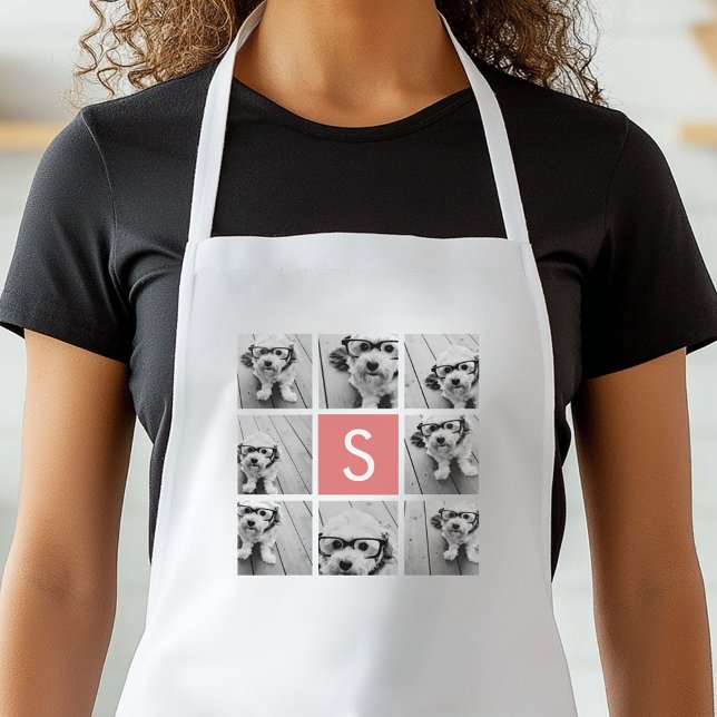 Avental Crie seu próprio Monograma Personalizado de Colage (Personalized Kitchen Apron)