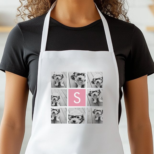 Avental Crie seu próprio Monograma Personalizado de Colage (Personalized Kitchen Apron)
