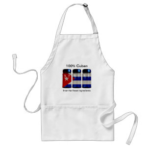 Avental Cuba Flag Spice Jars Apron
