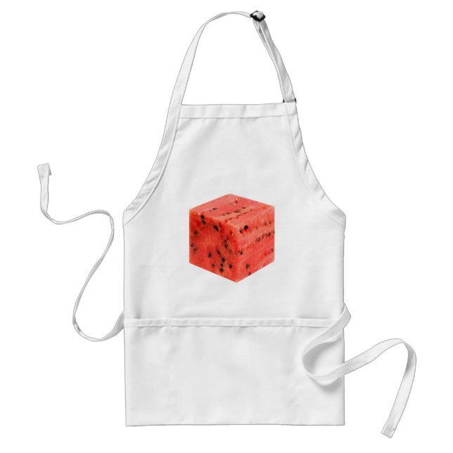 Avental Cubo original de Comida de Melancia Vermelha doce  (Frente)