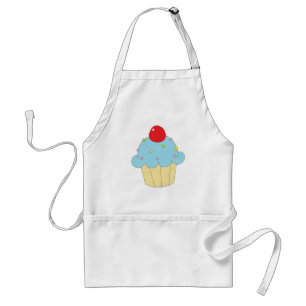 Avental Cupcake azul