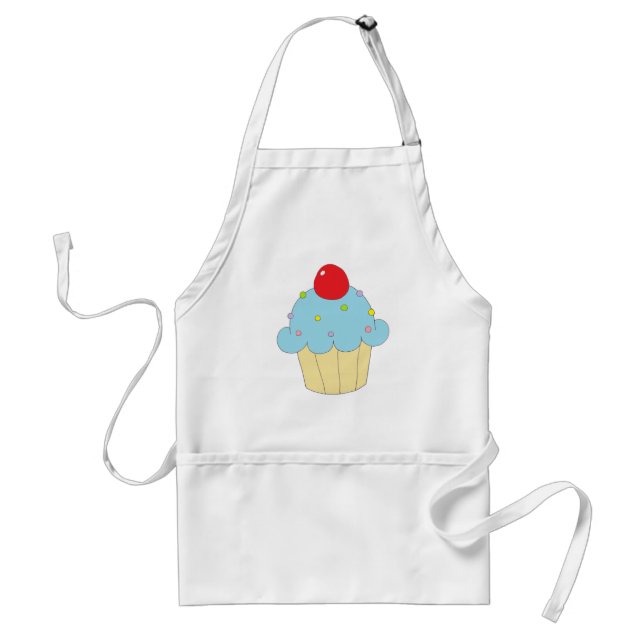 Avental Cupcake azul (Frente)