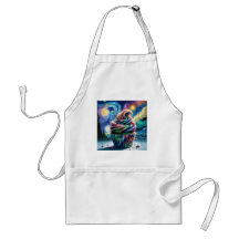 Cupcake Cósmico: Coral Artístico Apron