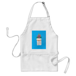 Avental Cupcake de Natal Apron com Holly no Topo