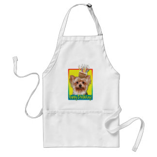 Avental Cupcake do aniversário - yorkshire terrier