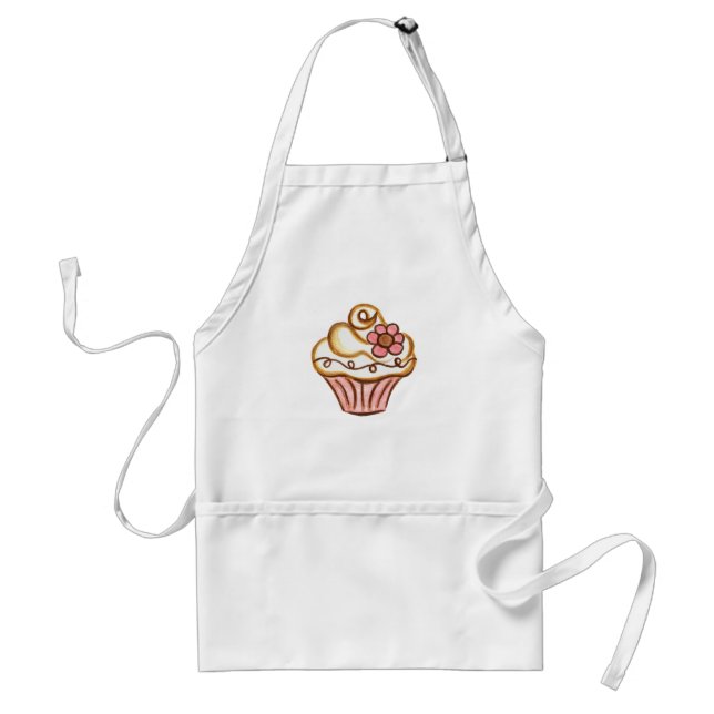 Avental Cupcake Kitchen Bakery Baking Apron Gift (Frente)