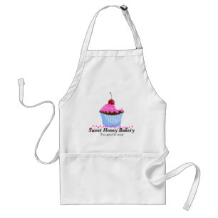Avental Cupcake Rosa Bonito Com Apron Personalizado Por Ce