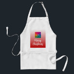 Avental Custom Handwritten Mens Womens Merry Christmas<br><div class="desc">Custom Calligraphy Merry Christmas Text Mens Womens Red & White Template. Upload Your Own Photo or Business Company Logo Elegant Modern Adult Standard Apron. Buy Table & Kitchen Linens & Aprons Online Shop.</div>