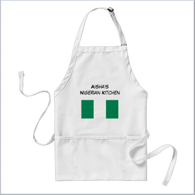 Avental Custom Nigerian Flag White and Green (Criador carregado)