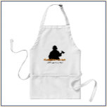 Avental Cute Firefighters Are Hot Apron<br><div class="desc">Cute and funny apron that says what we know you're thinking: Firefighters are hot! Decorated with a firefighter silhouette in black and fiery look text. You can add recipients Engine No. or City - or delete that field if you don't want it. Hot!</div>