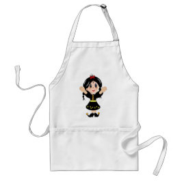 Avental Cute happy little girl cartoon