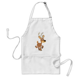 Avental Cute Trotting Cartoon Deer Apron