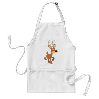Avental Cute Trotting Cartoon Deer Apron