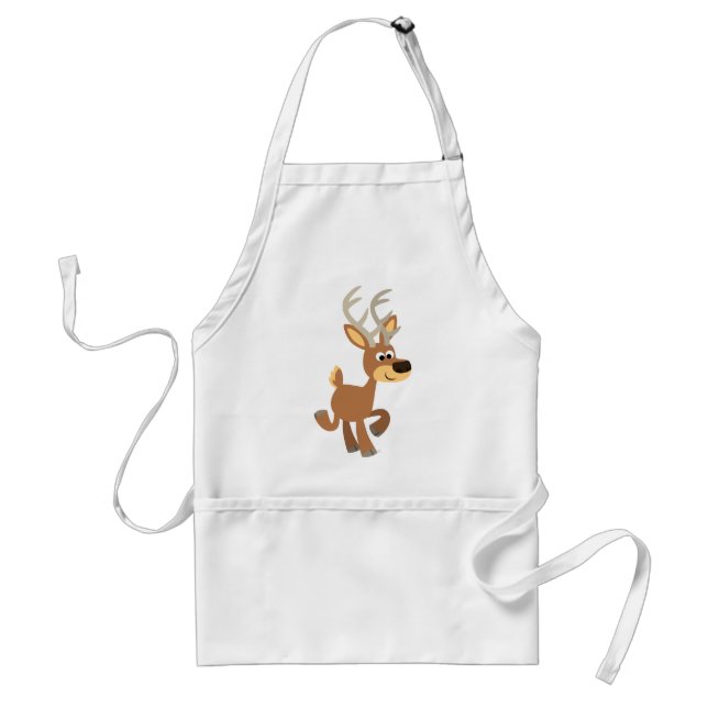 Avental Cute Trotting Cartoon Deer Apron (Frente)