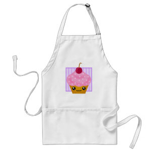 Avental da cereja do cupcake de Kawaii