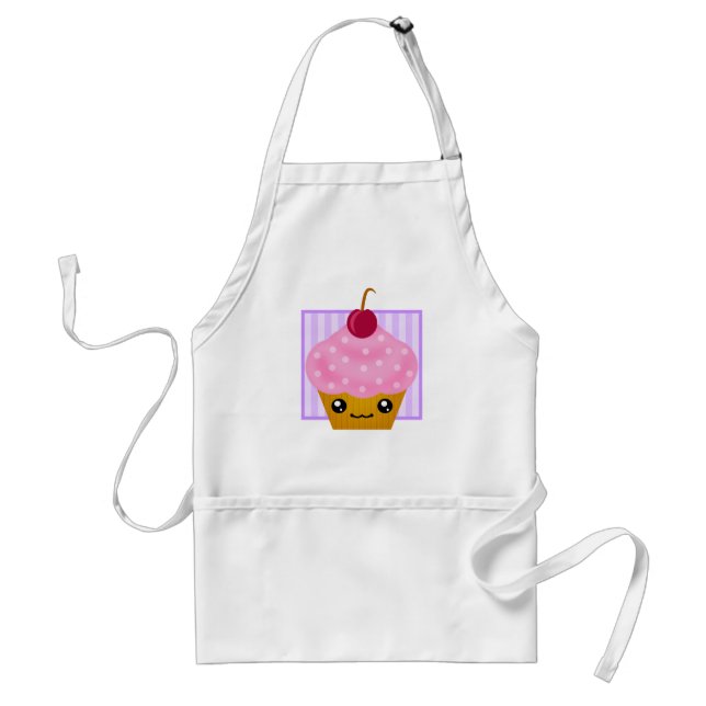 Avental da cereja do cupcake de Kawaii (Frente)