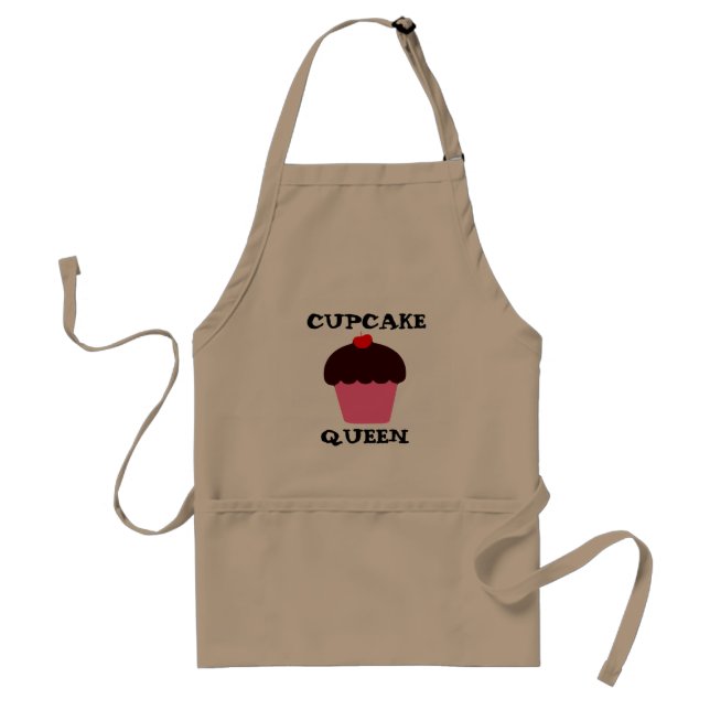 avental da cozinha da rainha do cupcake (Frente)