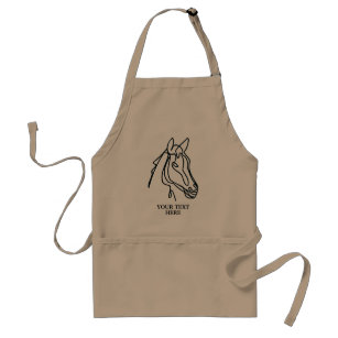 avental da cozinha equestre com desenho de arte