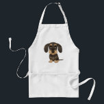 Avental Dachshund| Cão de Cartoon Bonito Teckel<br><div class="desc">Um avental de CHURRASCO divertido para amantes Dachshund. Javali selvagem e bronzeado de cor Teckel. Visite o Doodle World de Jenn para obter ainda mais acessórios para casa e escritório, com este cachorro engraçado e mais designs originais de cachorros-salsicha.</div>