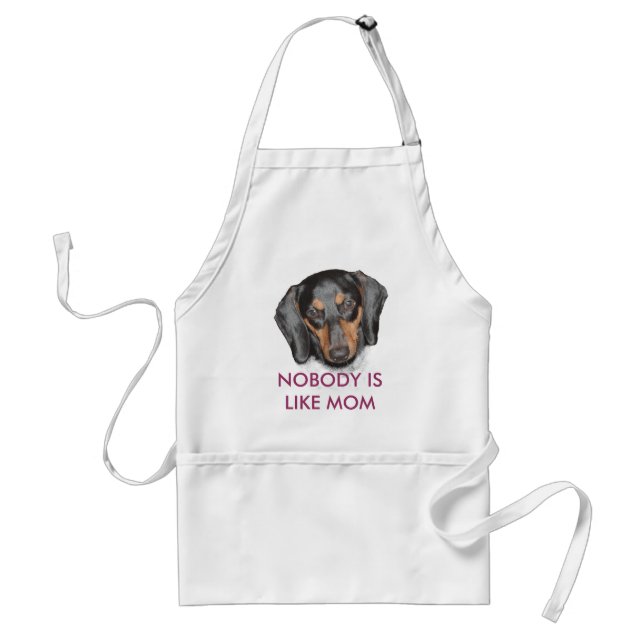 Avental Dachshund 'Ninguém Gosta Da Mãe' Apron (Frente)