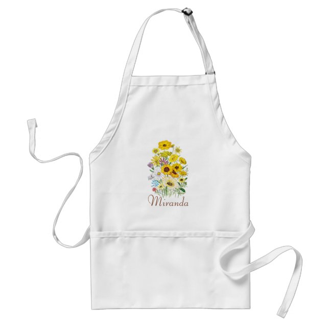 Avental Daisies Personalizadas Apron (Frente)