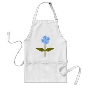 Avental Daisy Flower Bonito Azul Apron