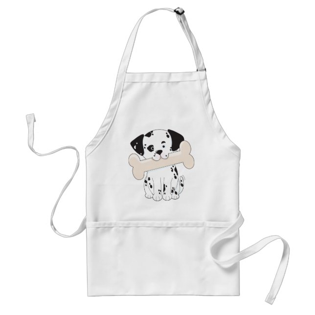 Avental Dalmatian com osso (Frente)
