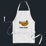 Avental das bananas<br><div class="desc">Um avental que caracteriza uma imagem de um grupo de bananas amarelas maduras.  Personalize com seu nome ou o outro texto de sua escolha sob a imagem.</div>