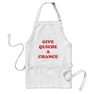 Avental Dê a quiche uma possibilidade