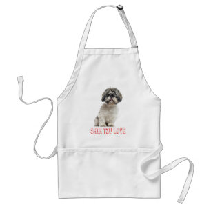 Avental de Cachorro Cachorrinho Amor Shih Tzu