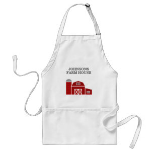 Avental de cozinha personalizado casa de fazenda c