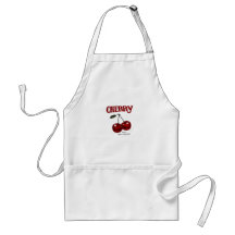 Avental de Cozinha Vermelho Cereja Vintage Fofo