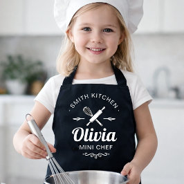 Avental de Criança Mini Chef com Nome Personalizad